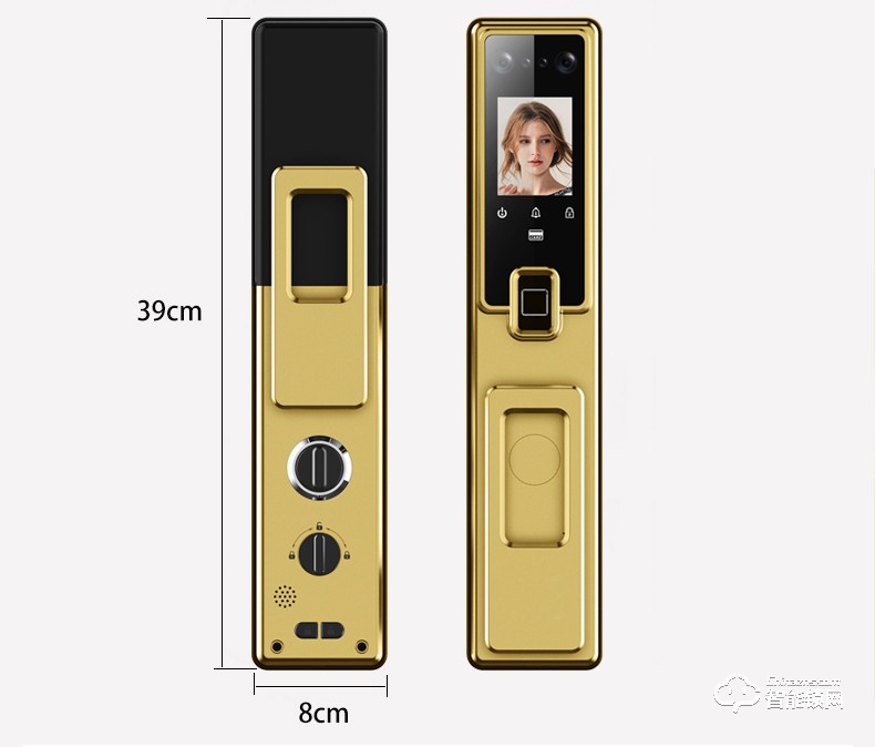 佰德龍智能鎖 Q10全自動人臉識別鎖刷臉鎖掌紋鎖