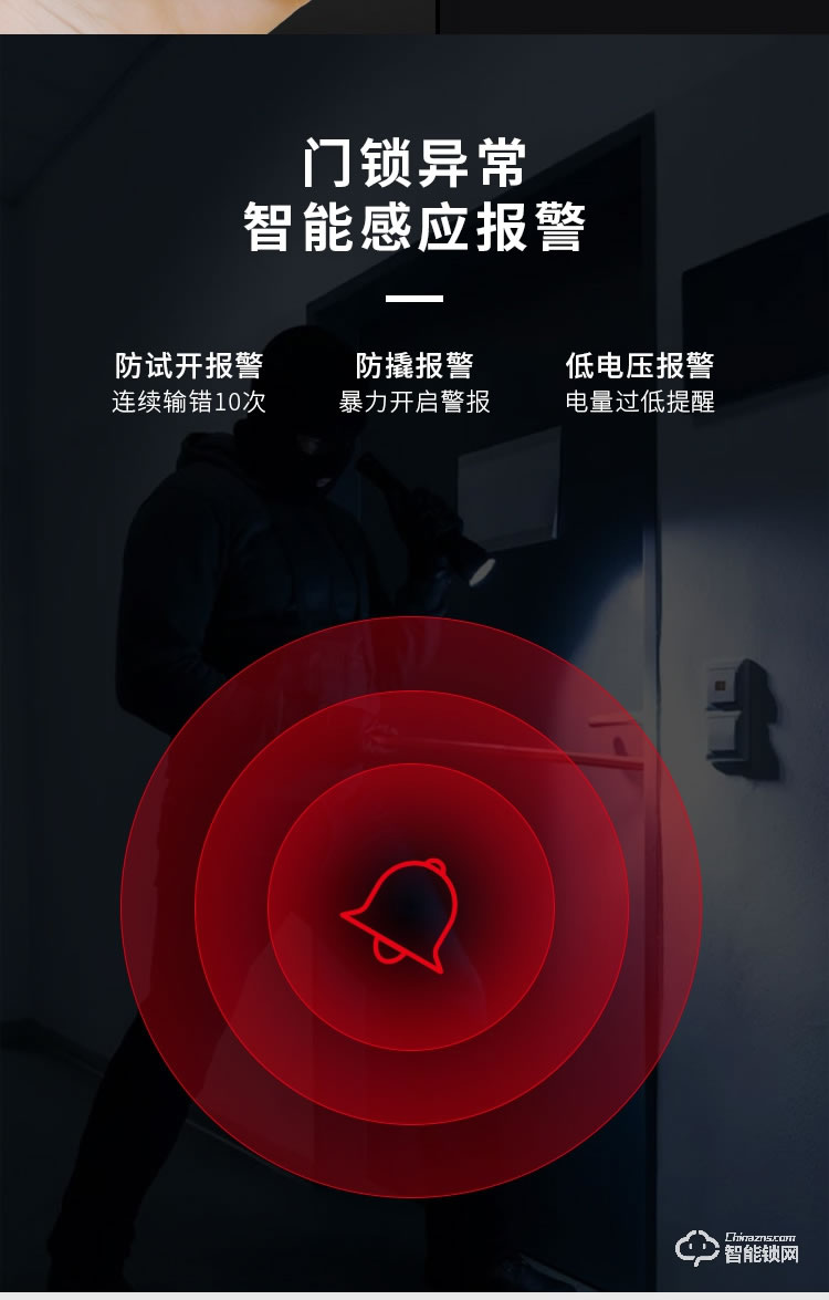 艾創米智能鎖 G3家用指紋鎖防盜門密碼鎖電子鎖