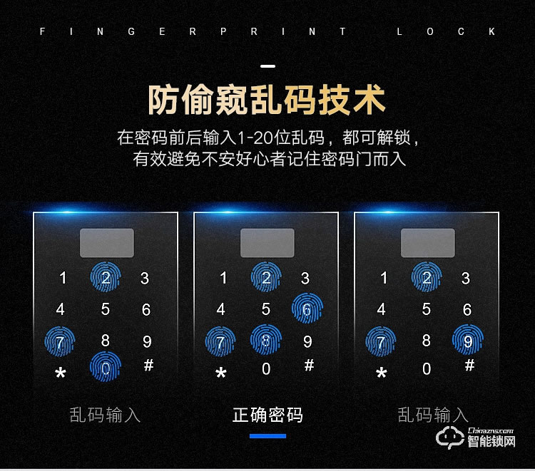 艾創(chuàng)米智能鎖 S119新品家用防盜門大門電子門鎖