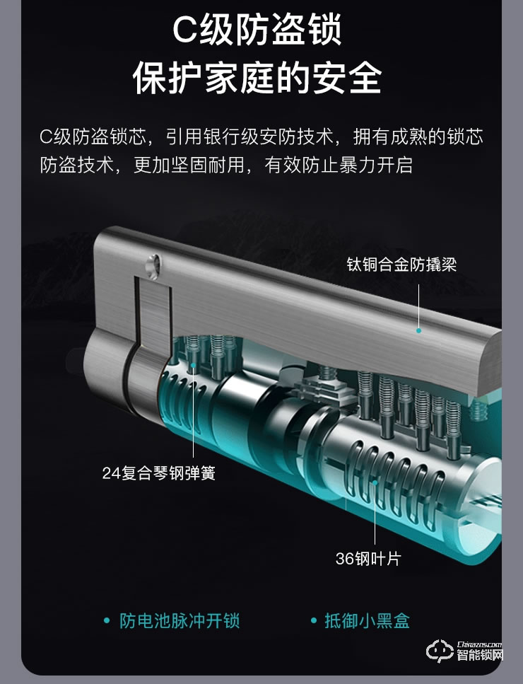 KFZ智能鎖 K6007B AI智能安全門鎖