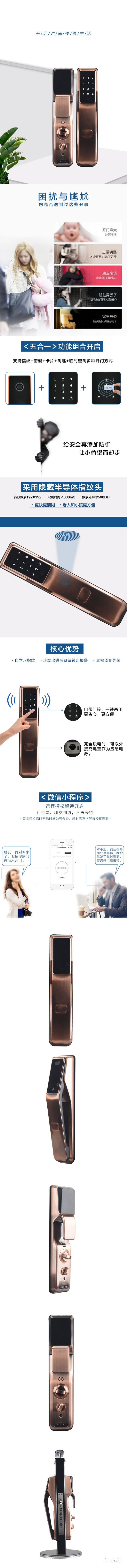 盾豹智能鎖  D-Q6全自動智能密碼鎖