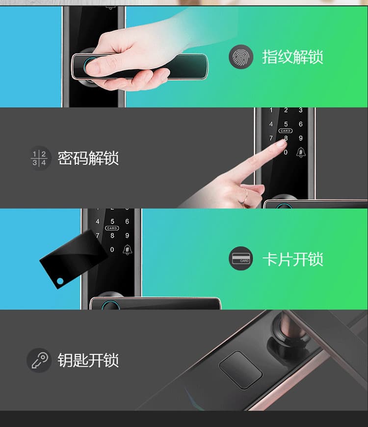 云樂寶智能鎖 X3家用防盜門密碼鎖遠程密碼