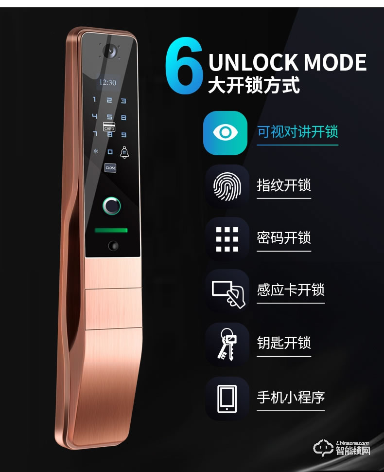 創鴻智能鎖 OP1全自動可視指紋鎖