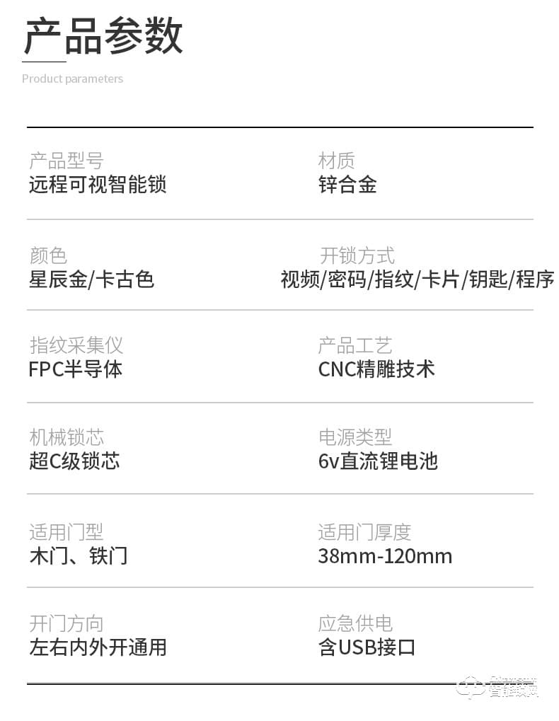 創鴻智能鎖 OP1全自動可視指紋鎖