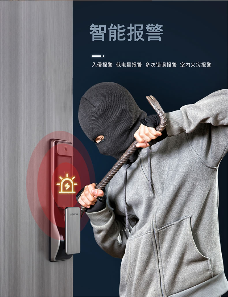 西門子智能鎖 C621家用防盜門鎖智能電子鎖
