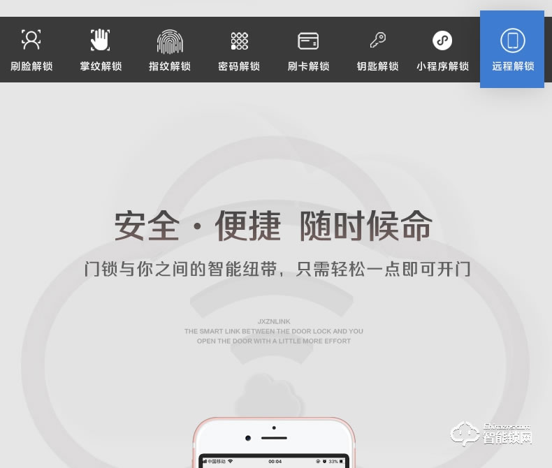 匠星智能鎖 JS118人臉識別全自動掌紋識別鎖