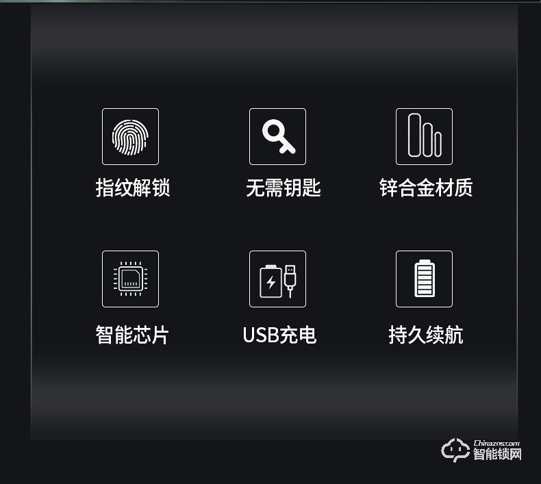 邦臣智能鎖 GS3010指紋掛鎖智能電子鎖