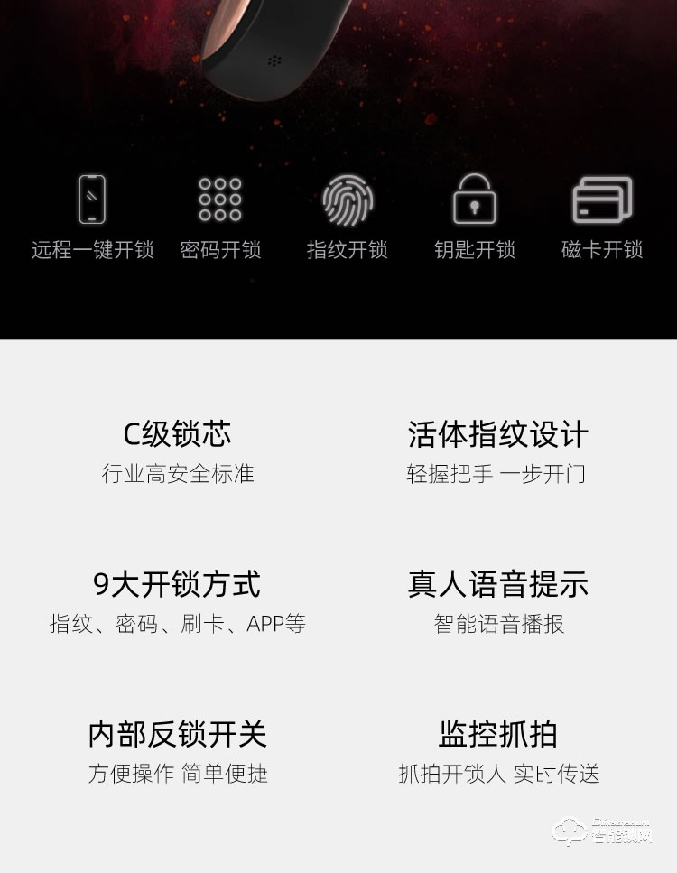 致能家智能鎖 ProSE家用指紋遠(yuǎn)程人臉抓拍智能鎖