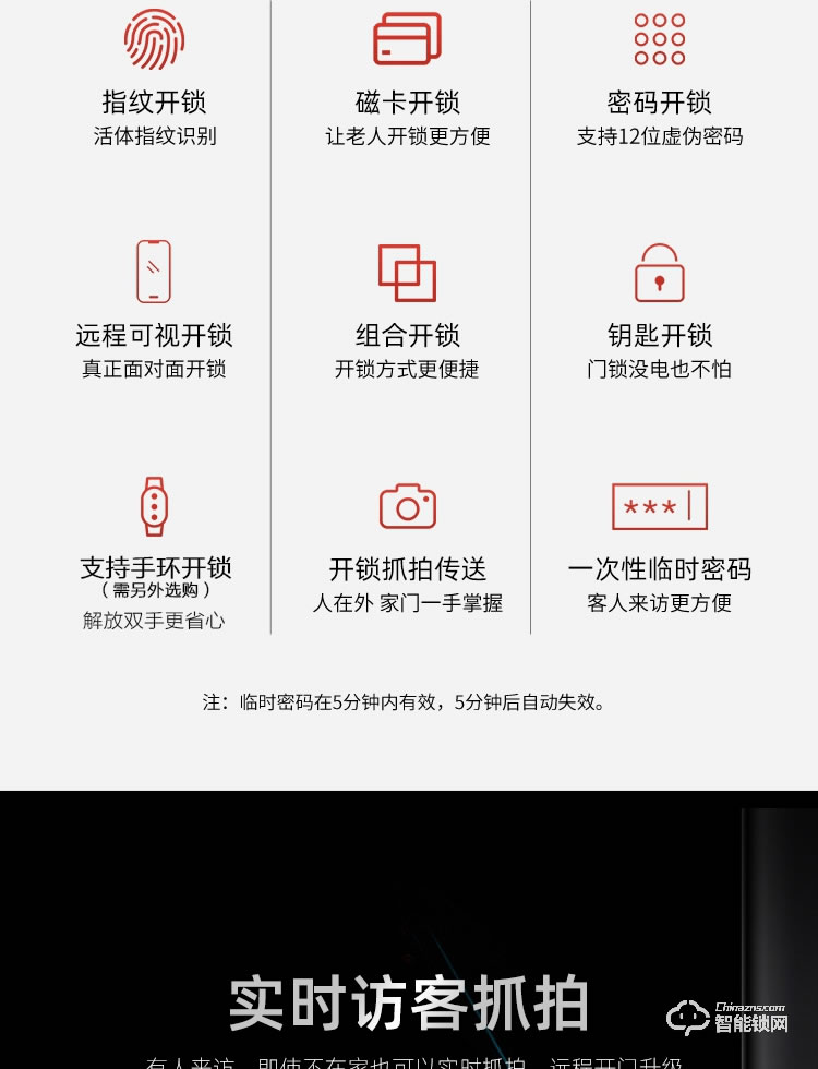 致能家智能鎖 pro全自動(dòng)人臉識(shí)別抓拍智能鎖