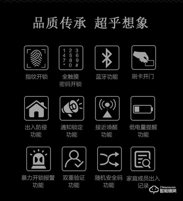 比利熊智能鎖 Z7防盜門密碼鎖電子家鎖