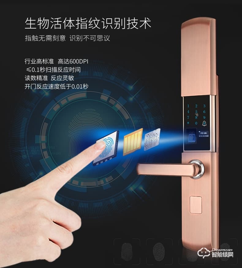 司浦特智能鎖 全自動滑蓋智能鎖