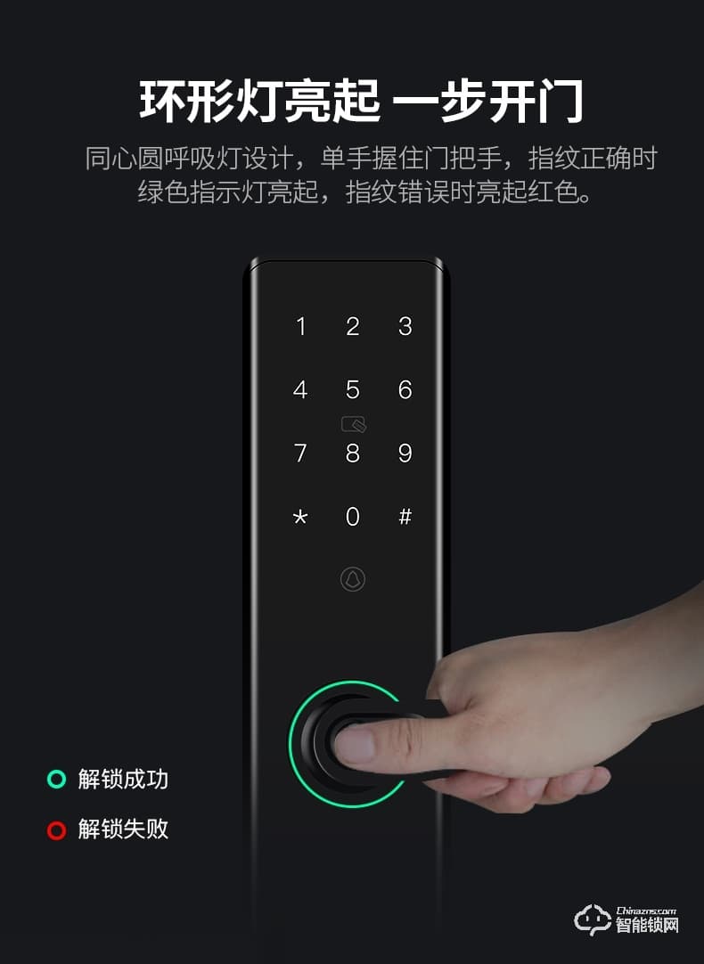 羅曼斯智能鎖 G3家用防盜門指紋鎖電子門鎖