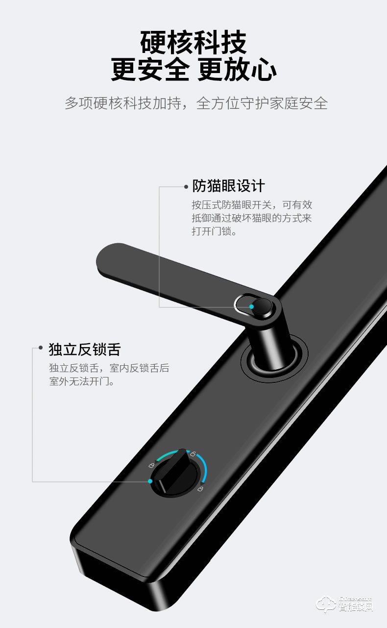 羅曼斯智能鎖 G3家用防盜門指紋鎖電子門鎖