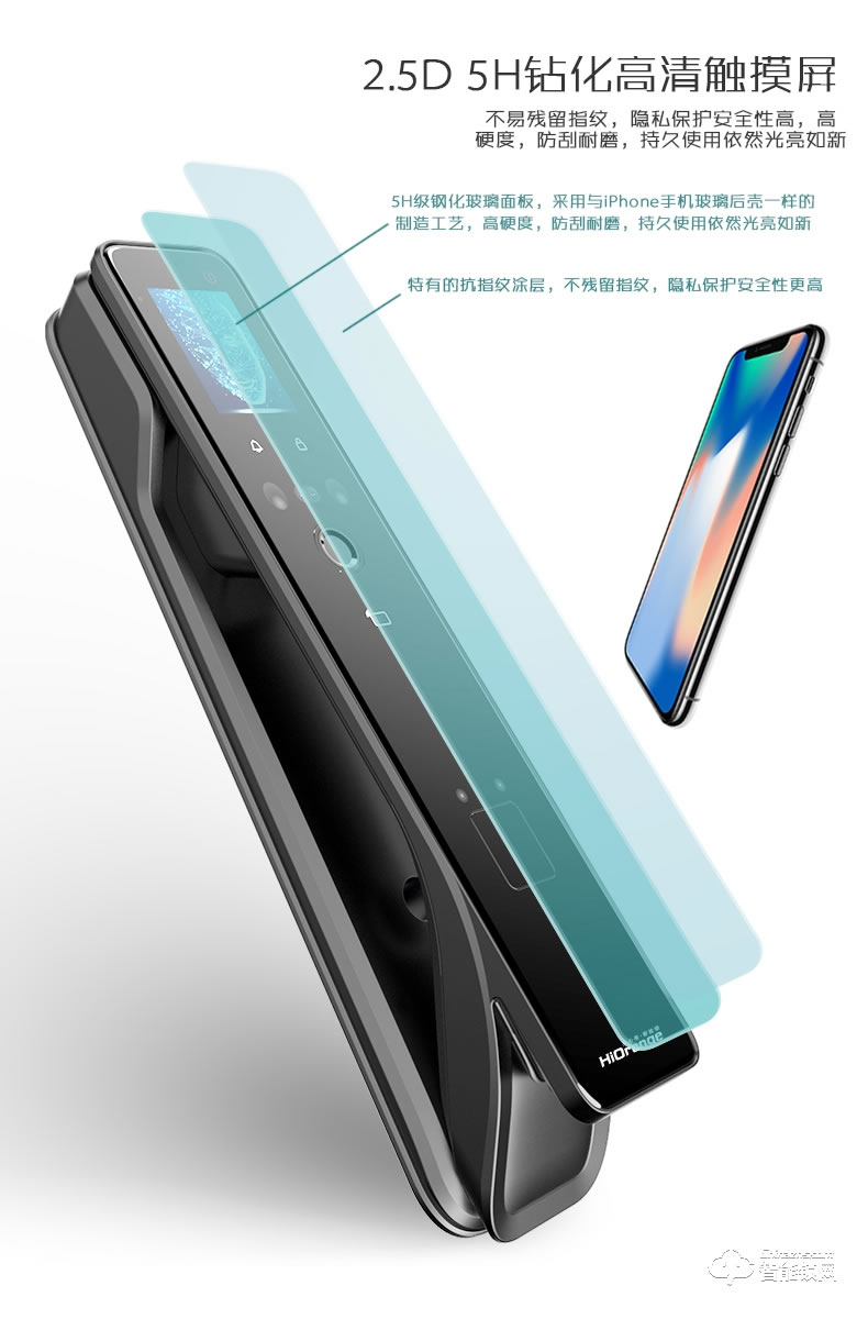 開心橙智能鎖 KXC-F8全自動人臉識別智能門鎖