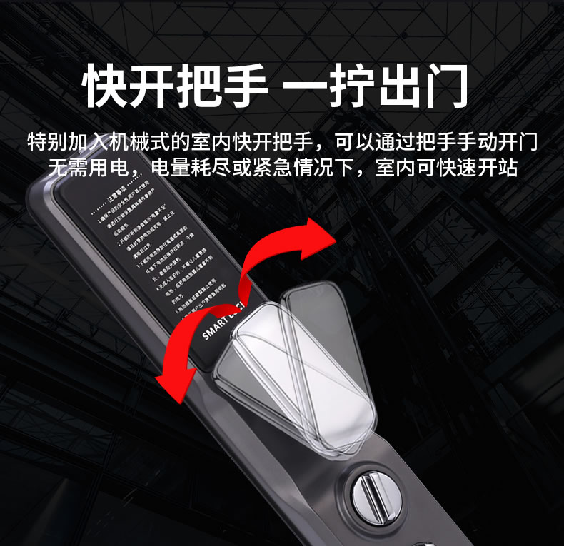 摩薩迪智能鎖 MLFACE-009全自動人臉指紋鎖密碼鎖