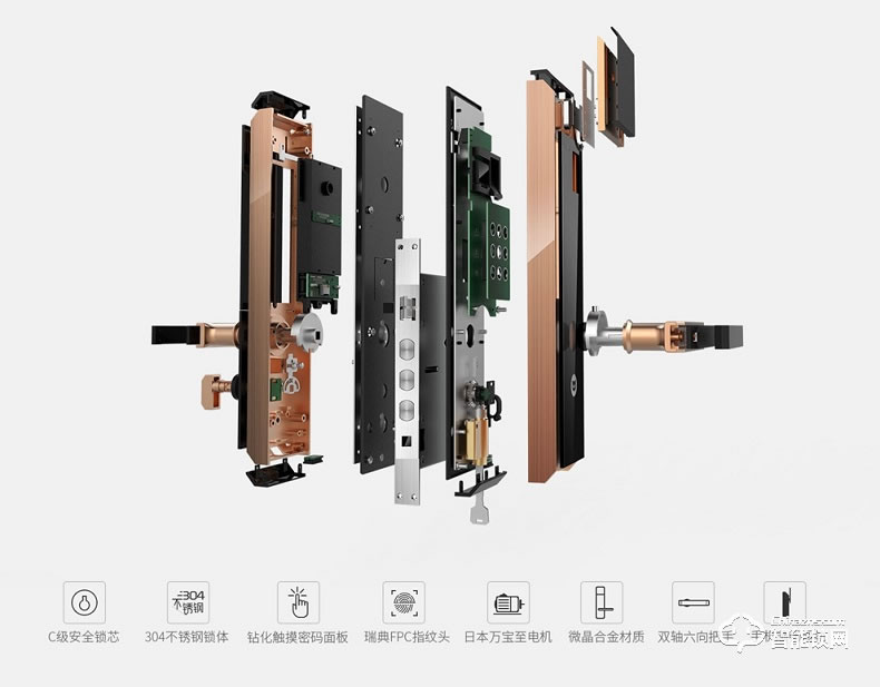 斑點貓智能鎖 W200物聯(lián)網(wǎng)指紋鎖家用防盜門鎖