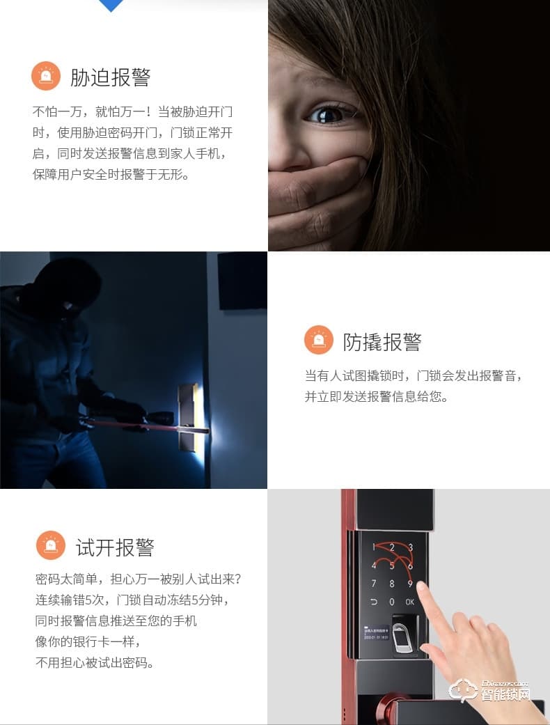 斑點貓智能鎖 W400全自動物聯網大門電子鎖