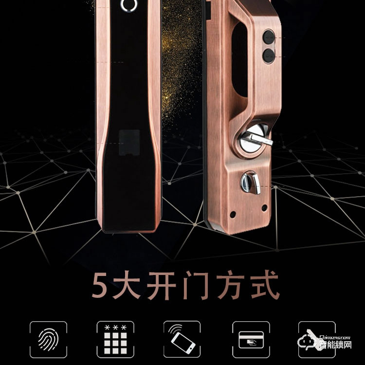 廣東凱恩斯智能鎖 自動開鎖遠程開門指紋密碼鎖