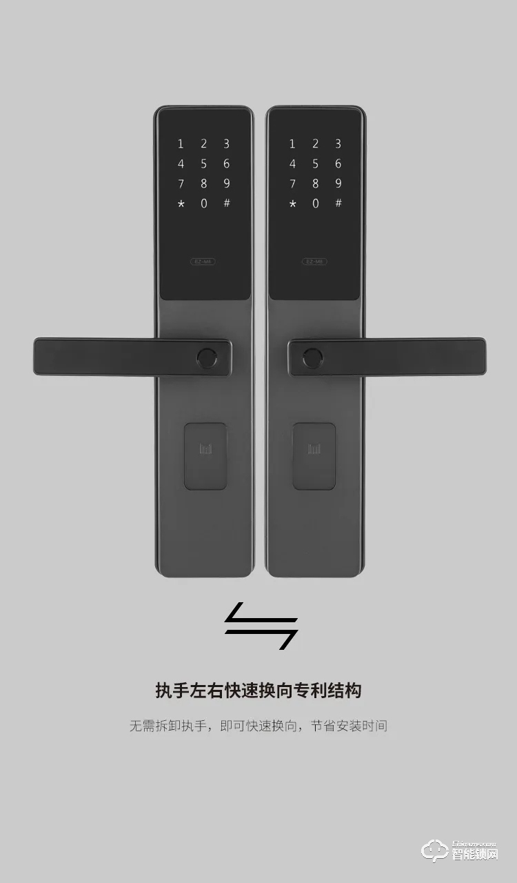 名門靜音門鎖 EZ-M8全自動(dòng)防盜智能門鎖