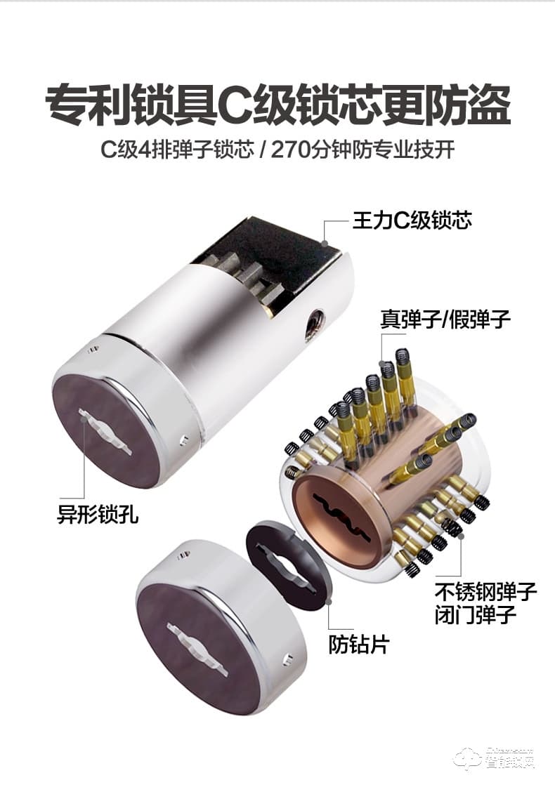 王力智能門 L901甲級安全進戶智能防盜門