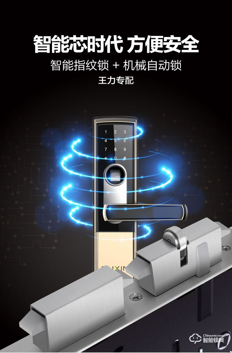 王力智能門 L901甲級安全進戶智能防盜門