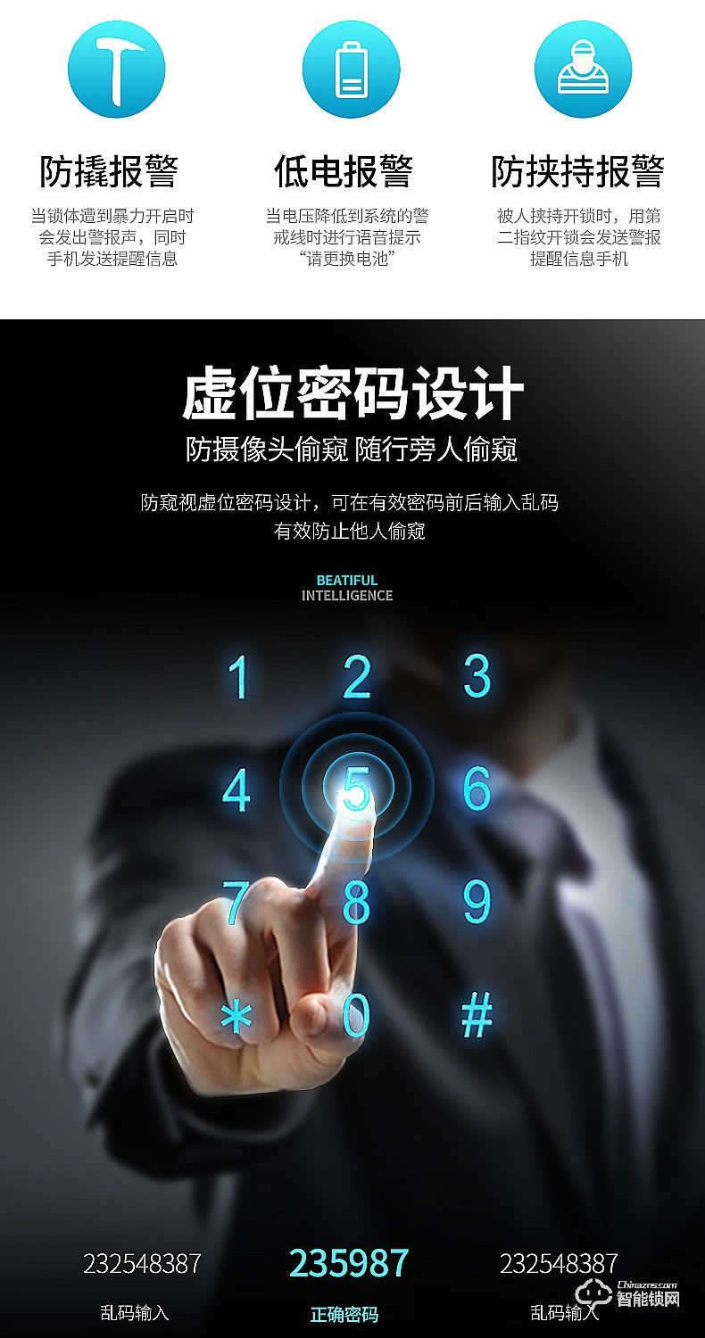 櫻花智能鎖 F1智能密碼鎖全自動(dòng)門鎖