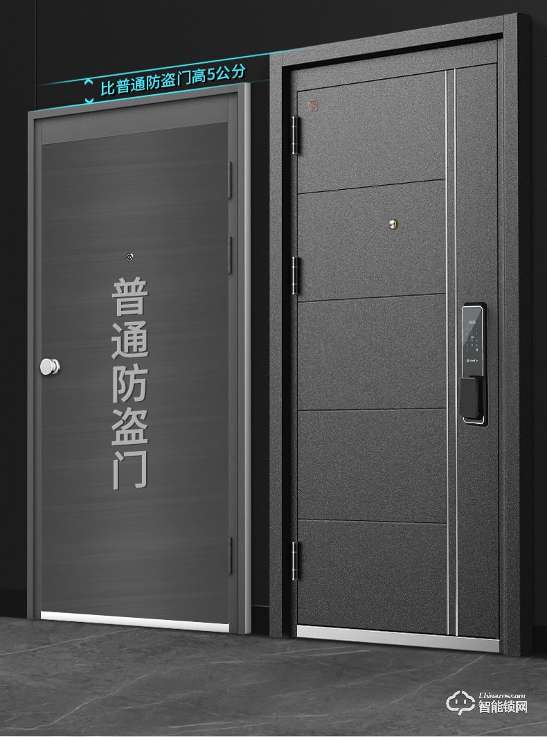 雅安泰智能門 安全門指紋鎖子母門