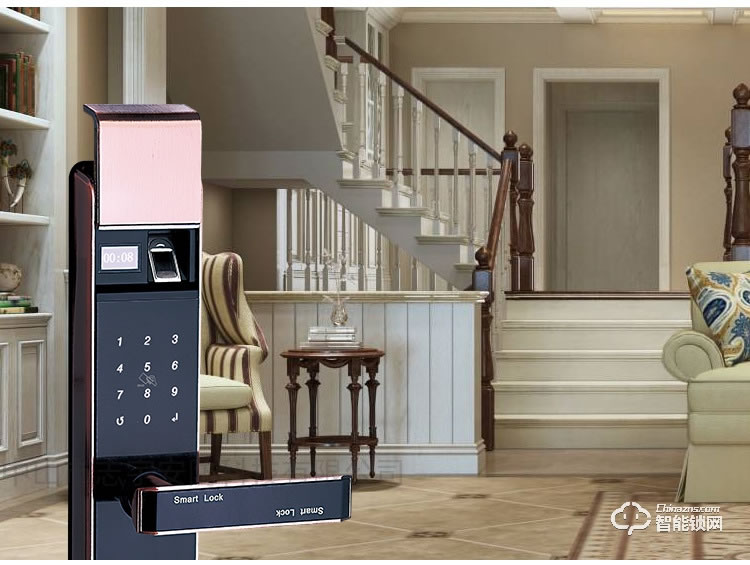 獅柯裝甲鎖 HD02自動滑蓋家用防盜門智能鎖