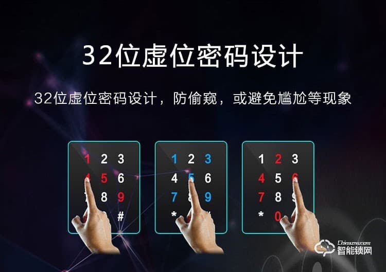 科林達智能鎖 K7X家用防盜門指紋密碼鎖