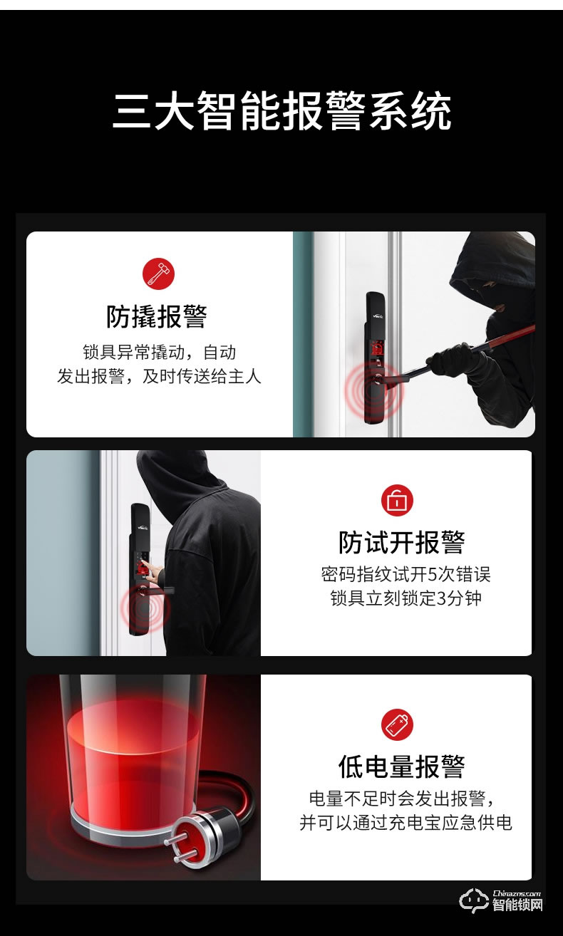 因特智能鎖 Y20家用防盜門鎖大門電子鎖