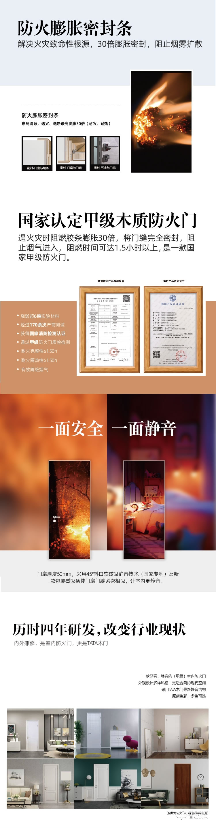 TATA智能門 安全防火門室內防火門