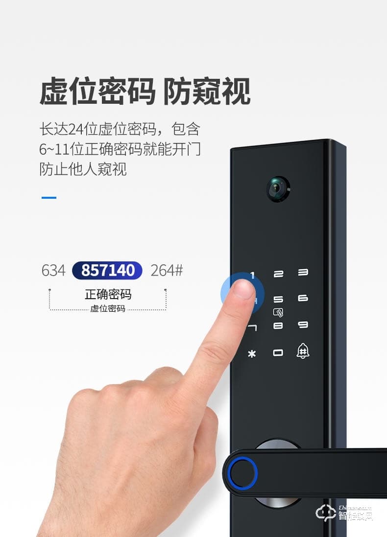 普利邦智能鎖 一握開電子指紋門鎖