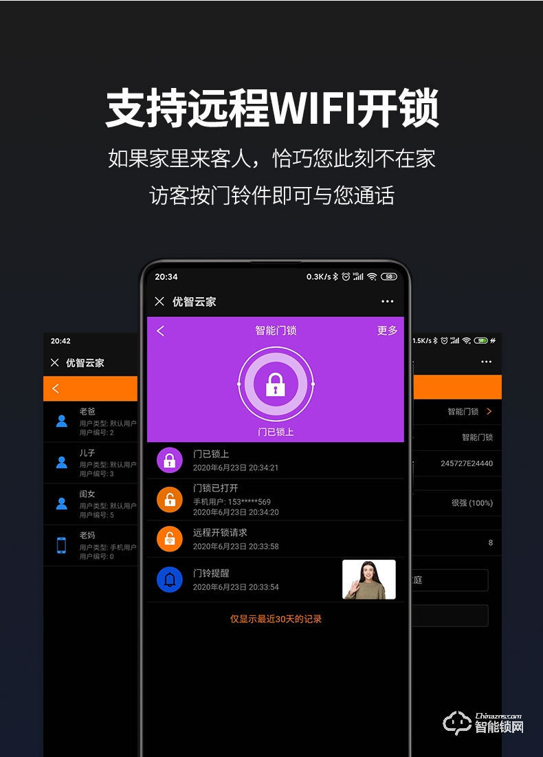 普利邦智能鎖 一握開電子指紋門鎖