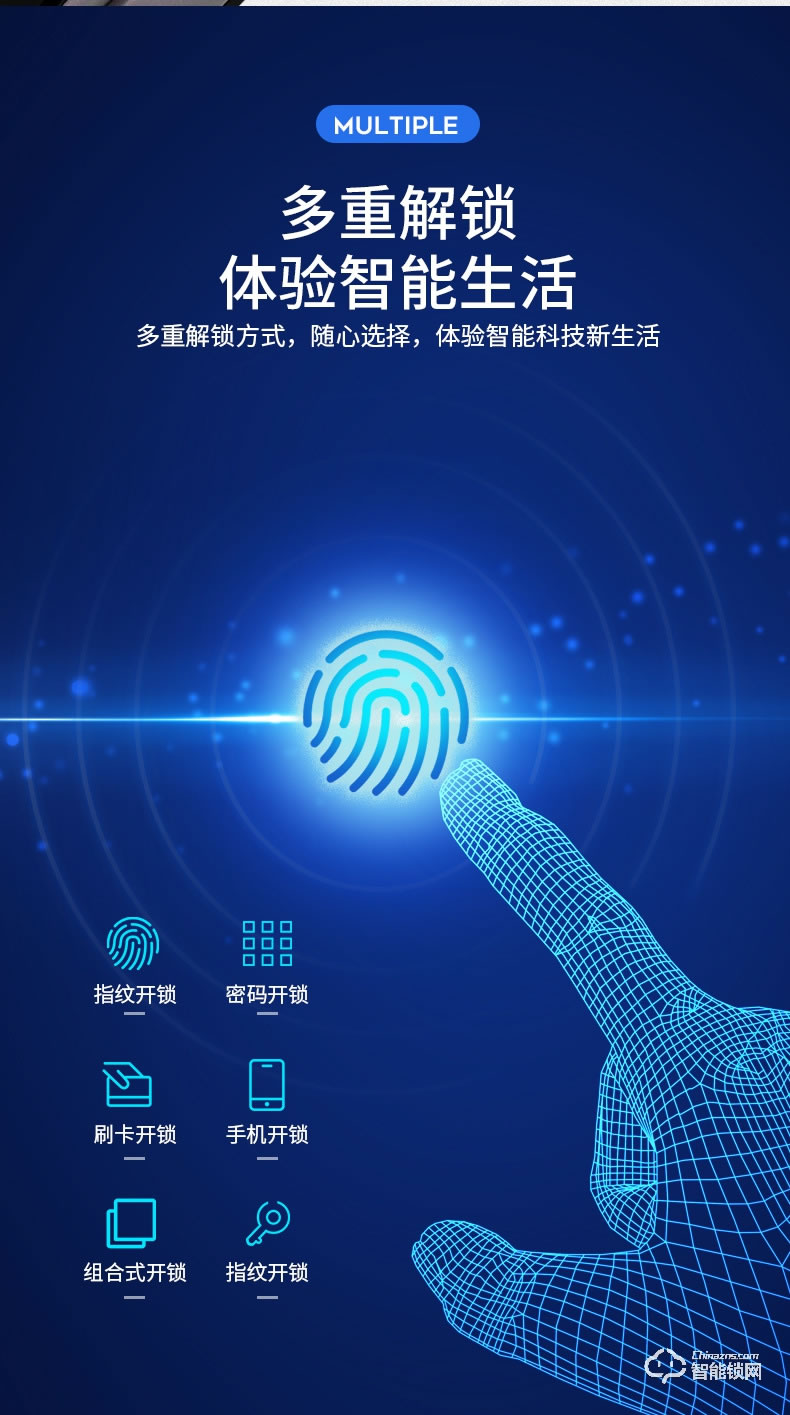 普利邦智能鎖 家用防盜密碼鎖遠程鎖智能鎖