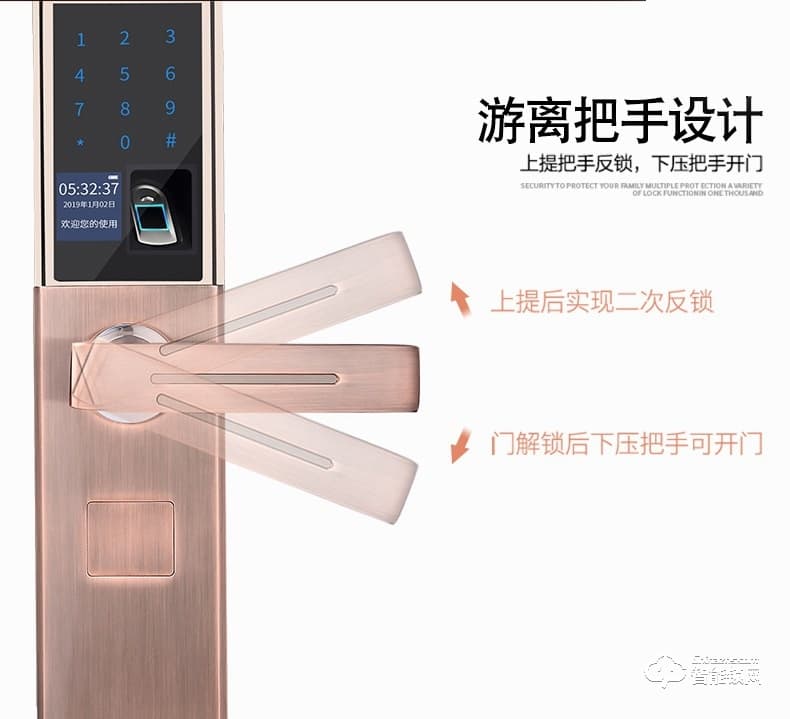 普利邦智能鎖 家用防盜民宿自動電子鎖