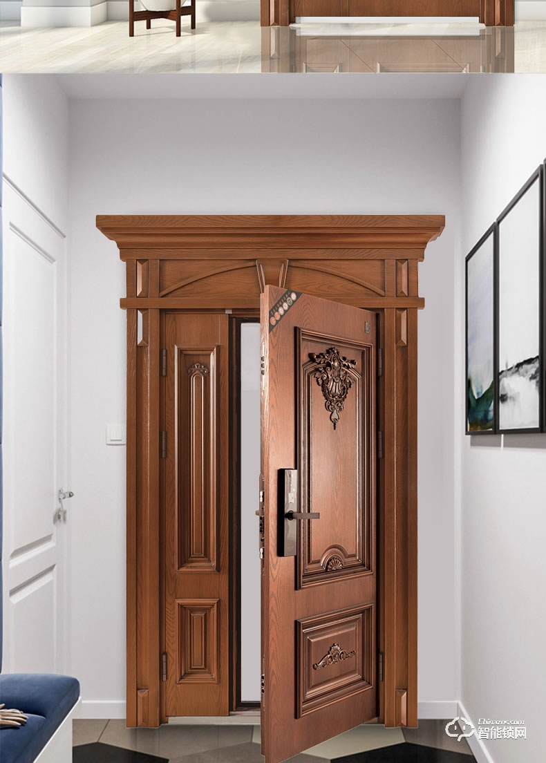 三得利智能門 定制別墅入戶門單門