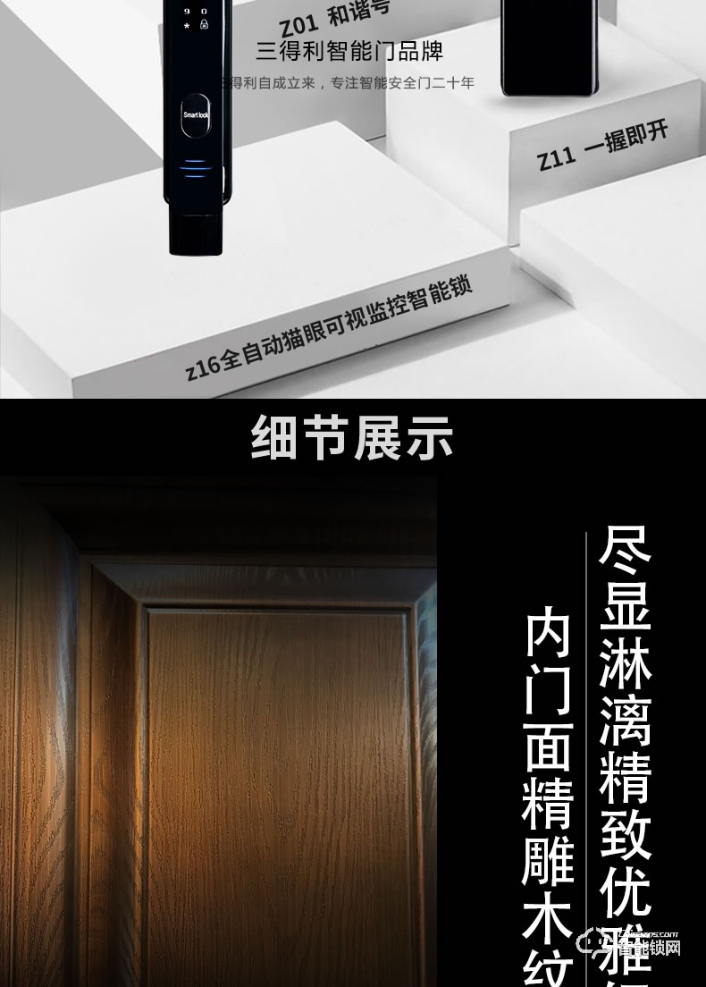 三得利智能門 定制別墅入戶門單門