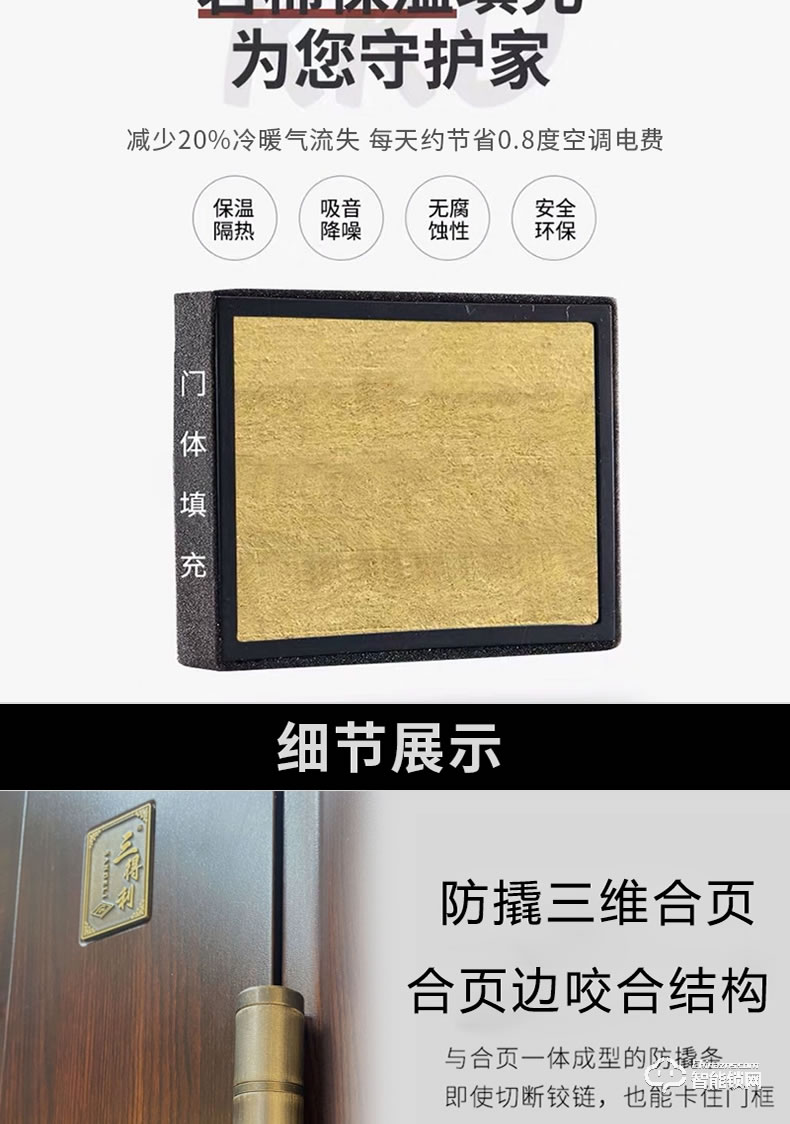 三得利智能門 SDL-王者風范2號甲級防盜門家用大門