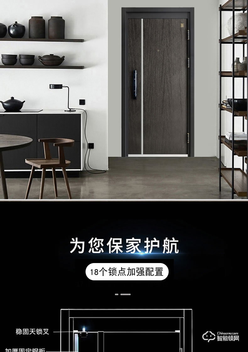 三得利智能門 SDL-BN02甲級防盜門進戶門安全門