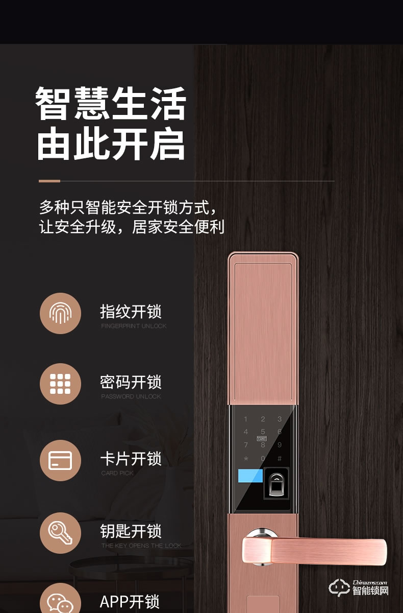 巴奈特智能鎖 807家用防盜門智能鎖