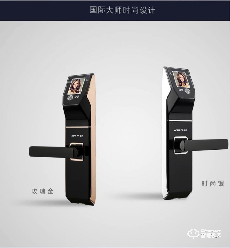 珈門智能鎖 JM-A8家用防盜門刷臉智能門鎖
