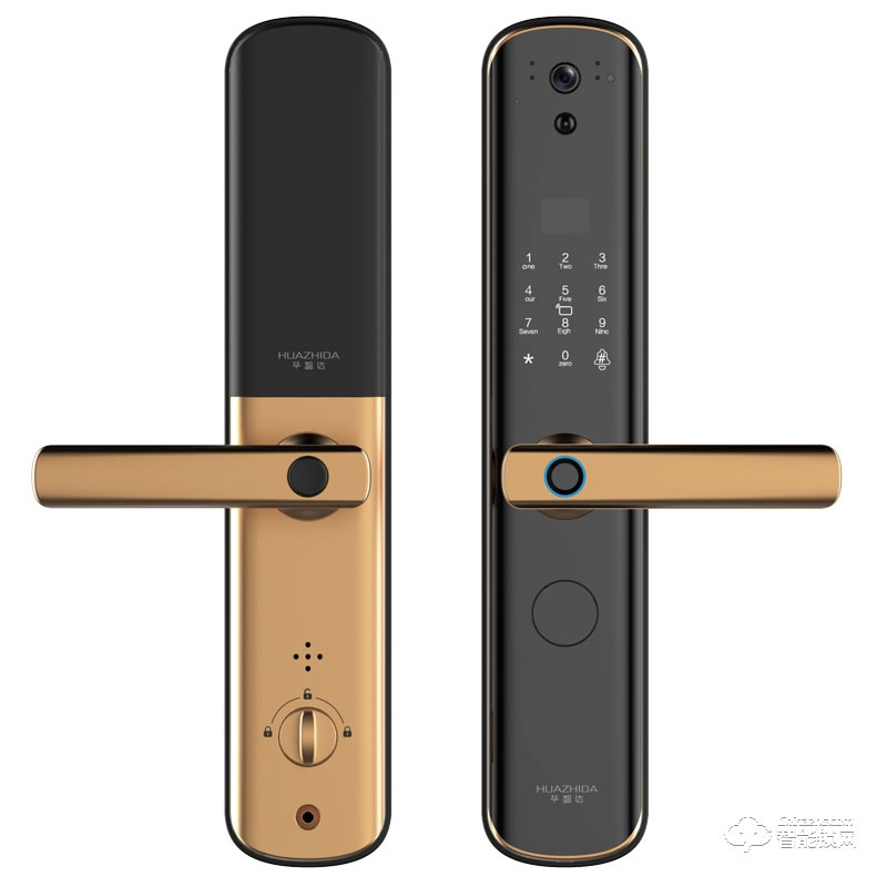 華智達(dá)智能鎖 HZD-S6X貓眼可視家用全自動指紋鎖