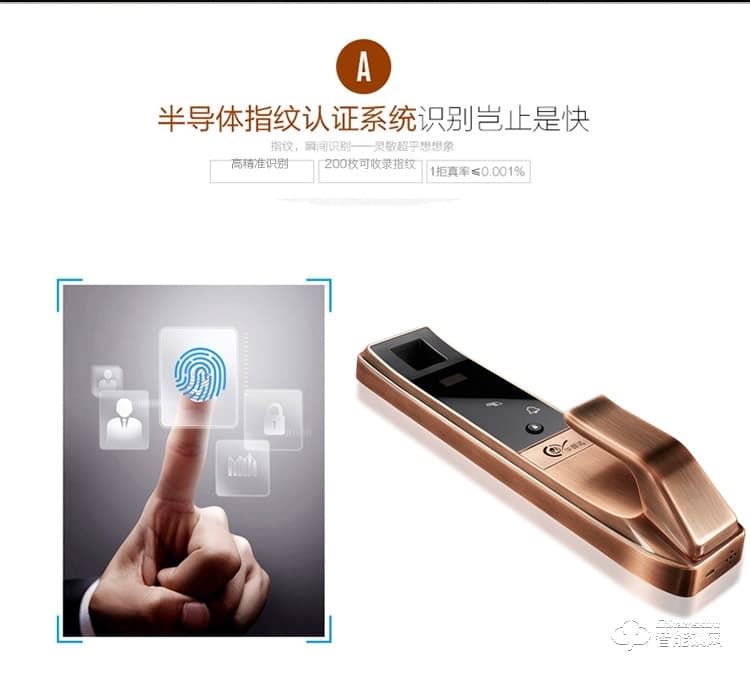 華智達智能鎖 E8家用防盜門刷卡感應鎖智能鎖