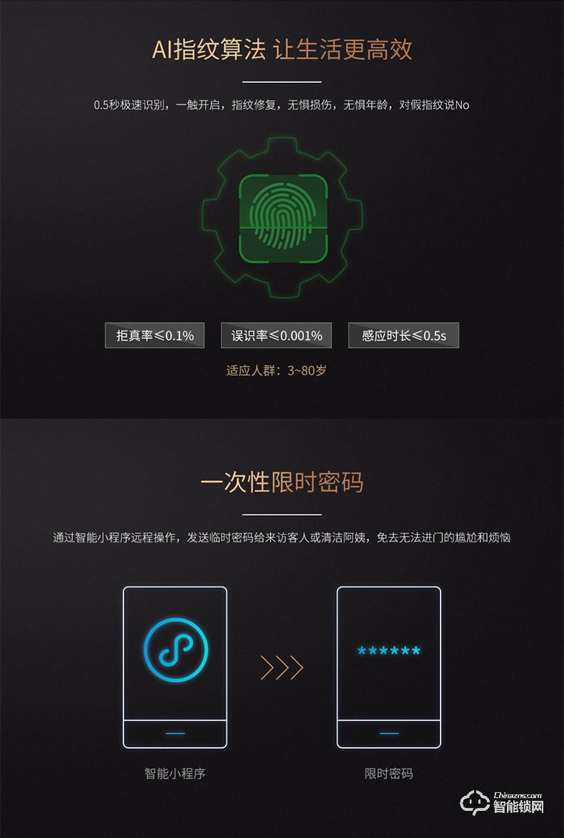 淺指智能鎖 SL-PX1家用防盜門鑰匙電子鎖