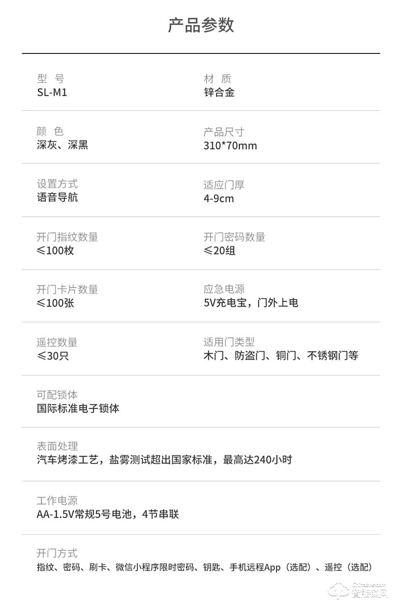 淺指智能鎖 SL-M1防盜門鎖密碼鎖感應(yīng)卡鎖
