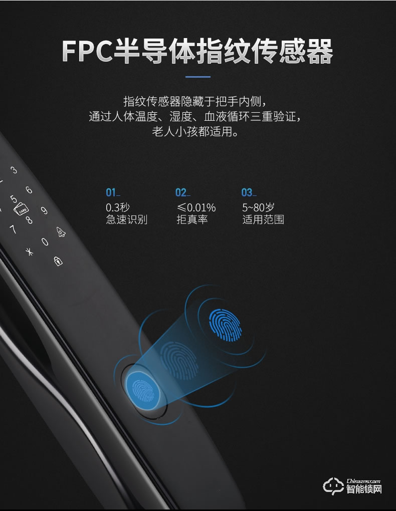 淺指智能鎖 SL-G4全自動可遠程防貓眼門鎖