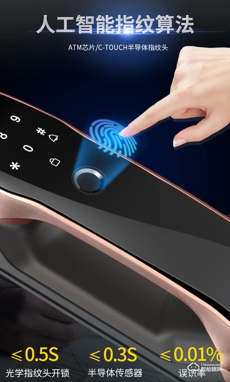 艾仕臣智能鎖 AS-005全自動密碼鎖磁卡鎖