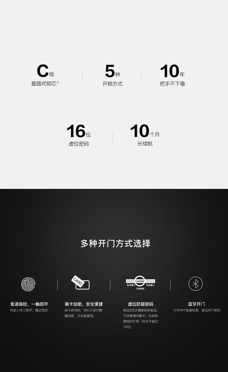 鴻利智能鎖 D15全自動直板密碼指紋鎖