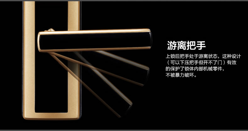 紅杏智能鎖 直板指紋密碼智能鎖