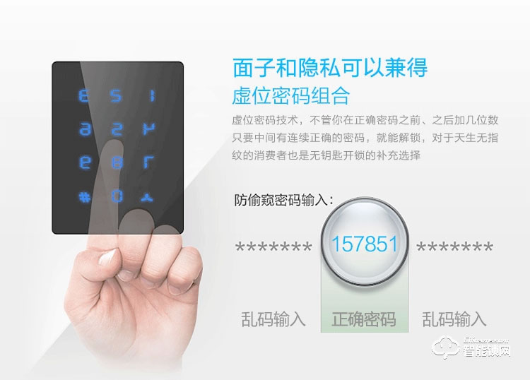 科紋智能鎖 8803直板家用防盜門密碼鎖